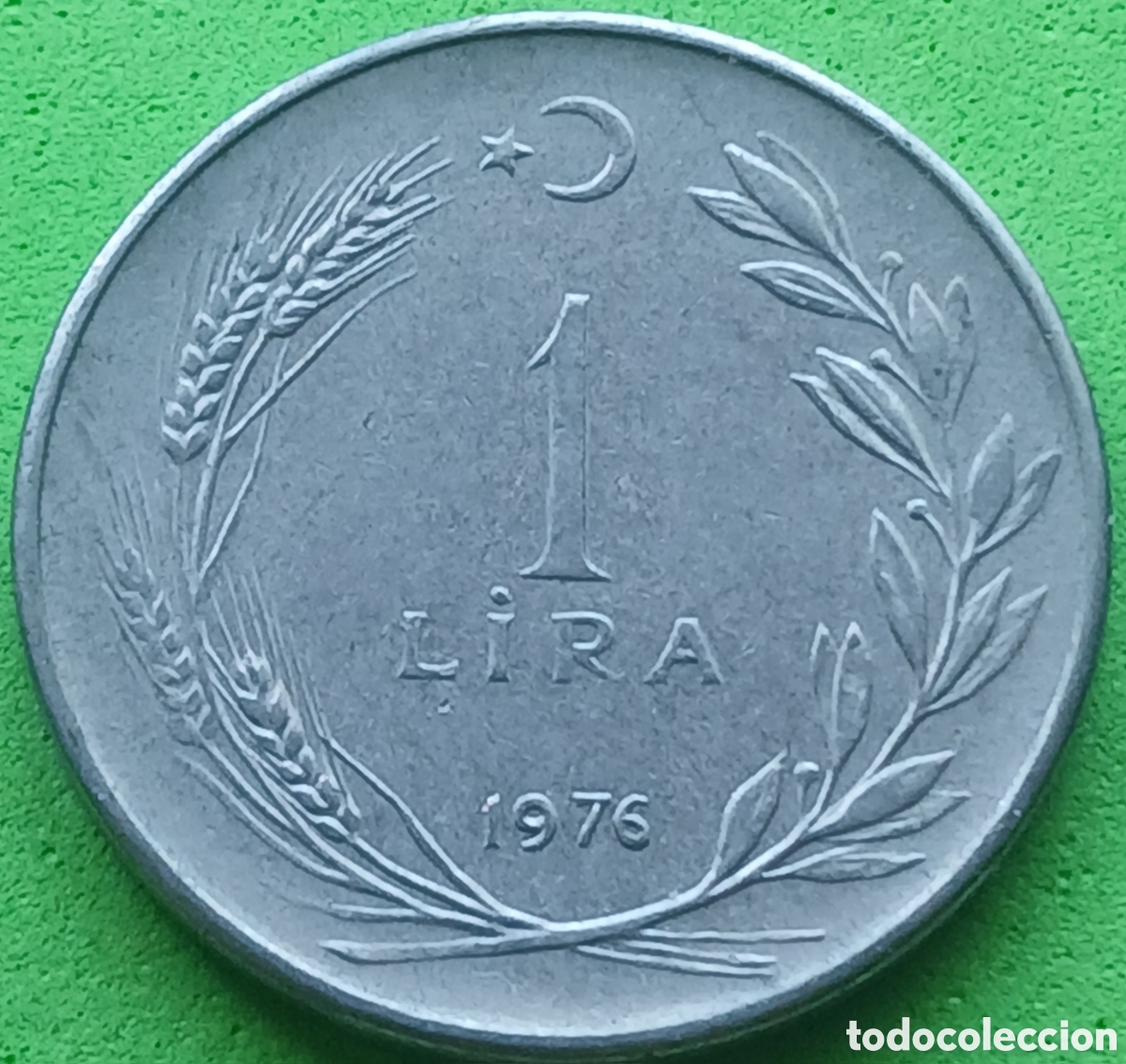 Monedas antiguas de Asia: Turqu&iacute;a 1 lira 1976 km#889a.2