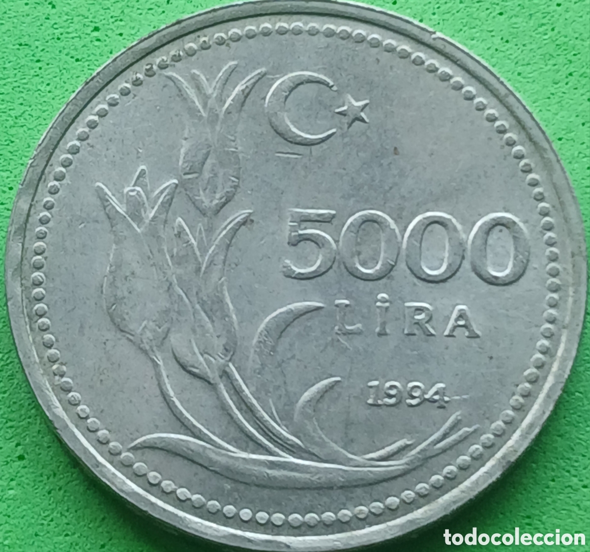 Monedas antiguas de Asia: Turqu&iacute;a 5000 liras 1994 km#1025