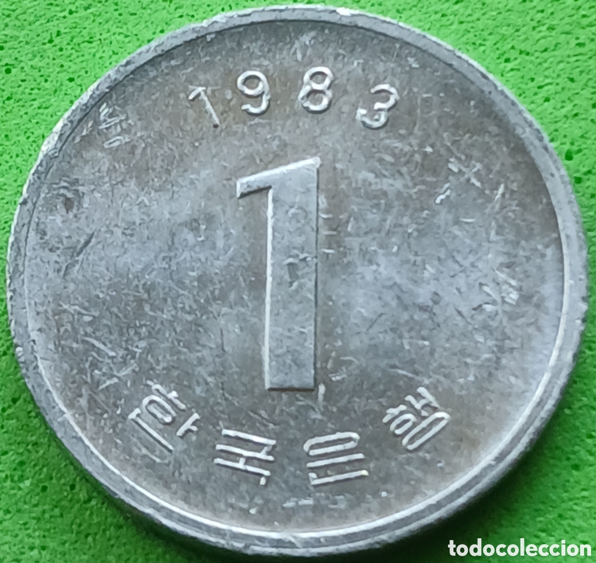 Monedas antiguas de Asia: Corea del Sur 1 won 1983 km#31 - Foto 2