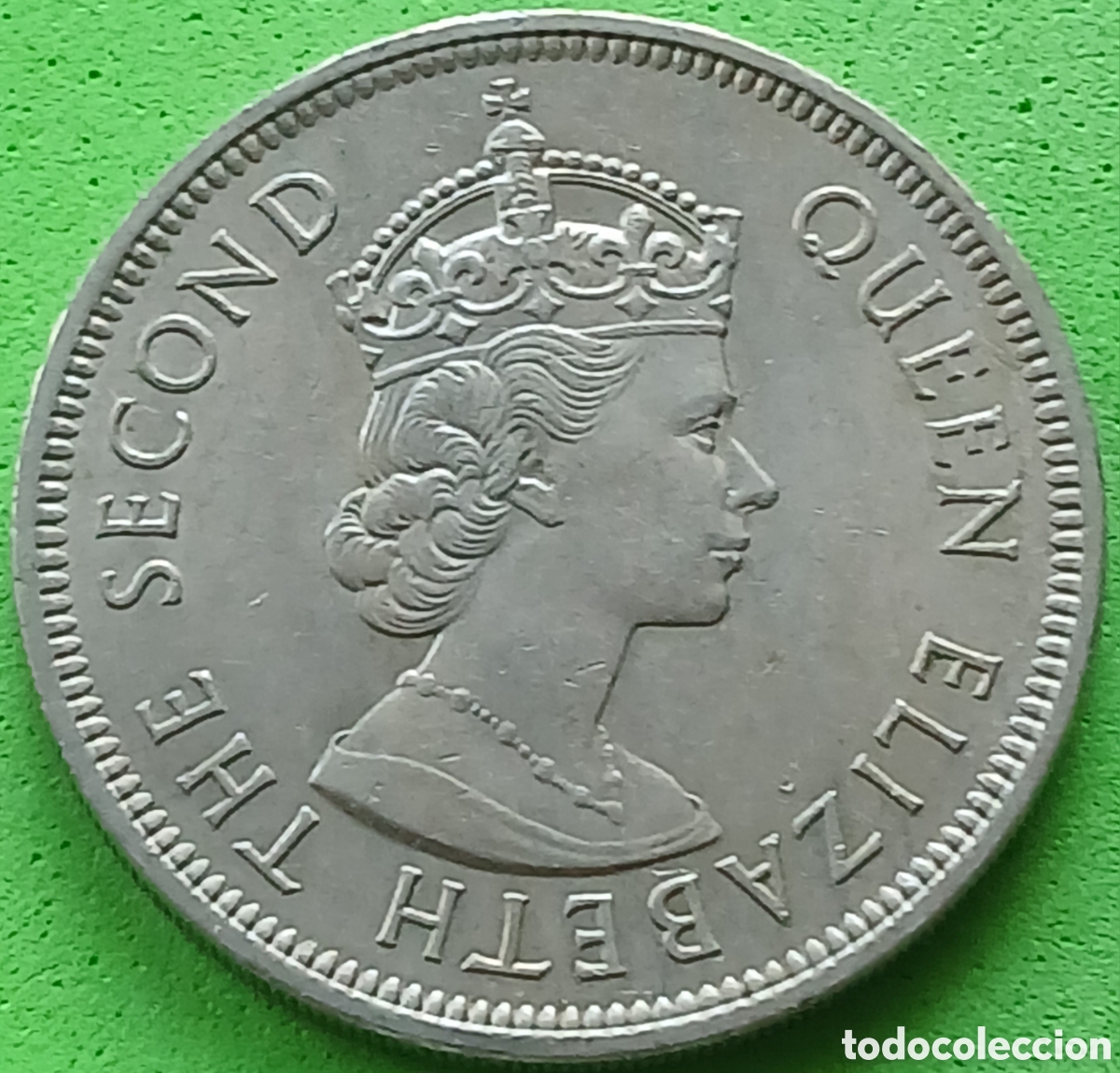 Monedas antiguas de Asia: Hong Kong one dollar 1972 km#35
