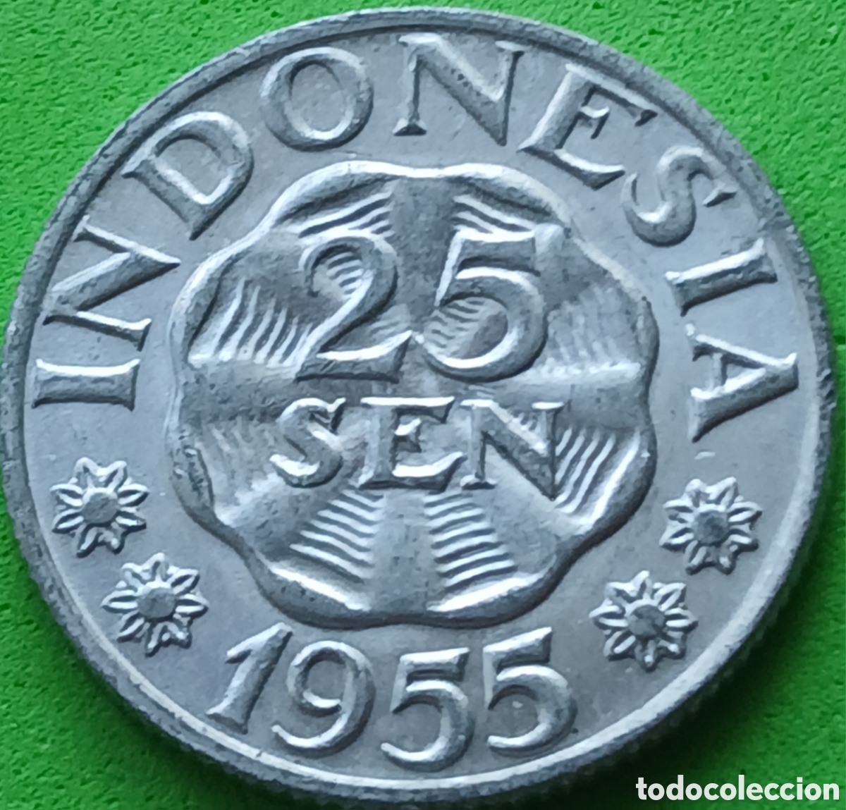 Monedas antiguas de Asia: Indonesia 25 sen 1955 km#11