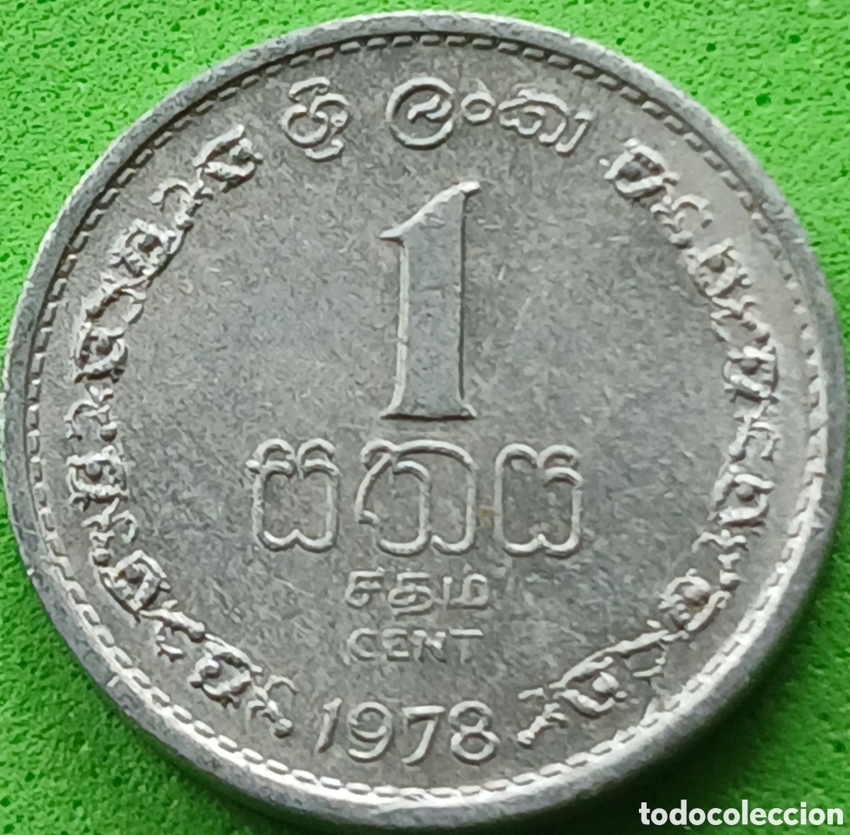 Monedas antiguas de Asia: Sri Lanka 1 cent 1978 km#137