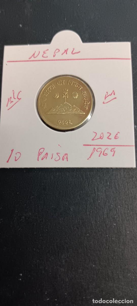 Monedas antiguas de Asia: NEPAL 10 PAISA 1969(2026) BC KM=807 (LAT&Oacute;N)