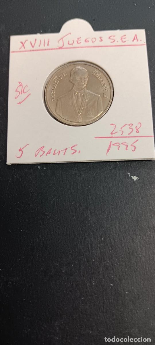 Monedas antiguas de Asia: THAILANDIA 5 BAHTS 1995(2538) S/C KM=308 (XVIII JUEGOS S.E.A.)