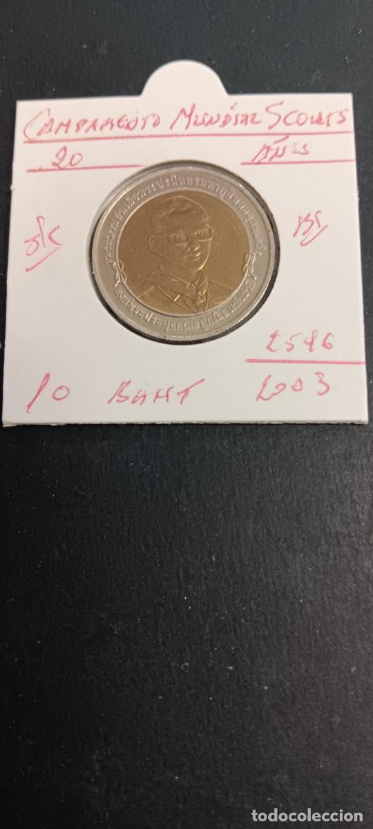 Monedas antiguas de Asia: THAILANDIA 10 BAHT 2003(2546)S/C KM=385 (XX CAMPAMENTO MUNDIAL SCOUTS))