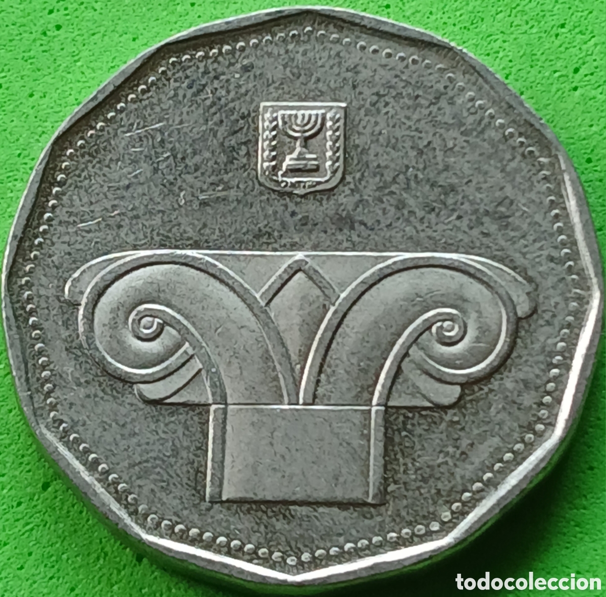 Monedas antiguas de Asia: Israel 5 nuevos sheqalim 1990 km#207