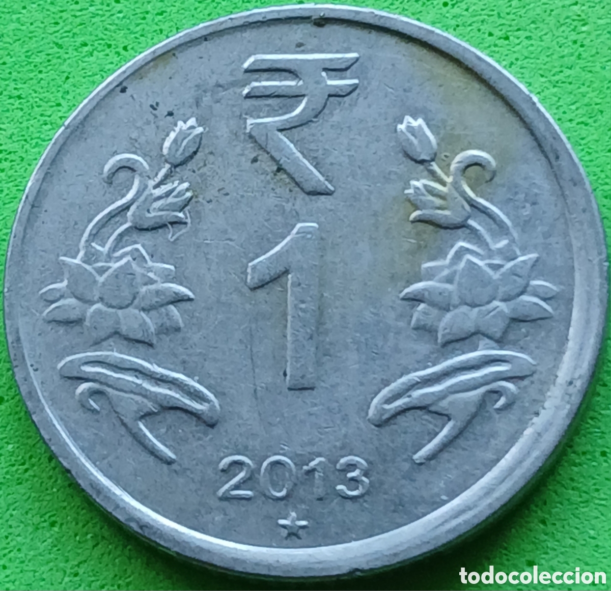 Monedas antiguas de Asia: India 1 rupia 2013 km#394 ceca Hyderabad