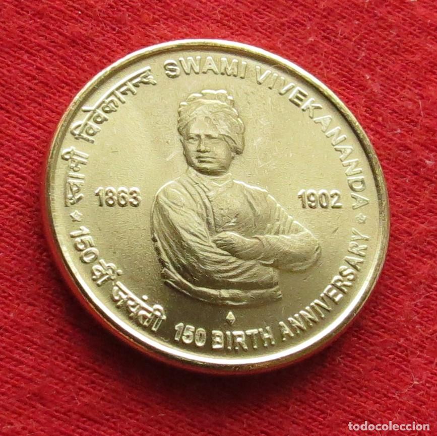 Monedas antiguas de Asia: India 5 rupees 2013 Swami Vivekananda