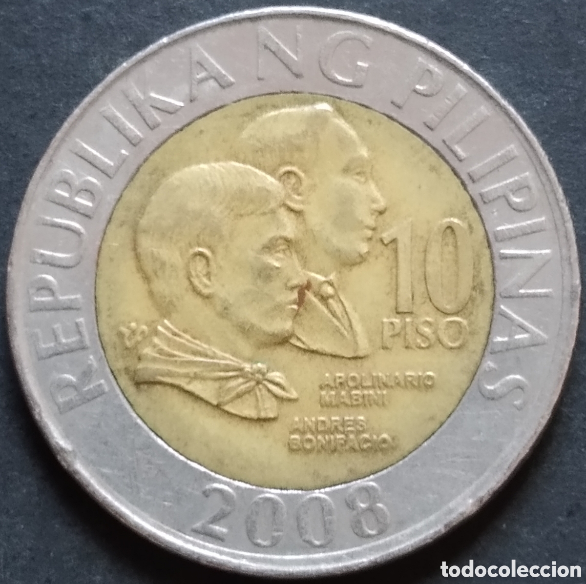 Monedas antiguas de Asia: MONEDA - FILIPINAS 10 PISO / PESOS 2008