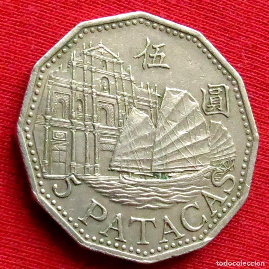 Monedas antiguas de Asia: Macau 5 pataca 1992 macao #3 - Foto 1