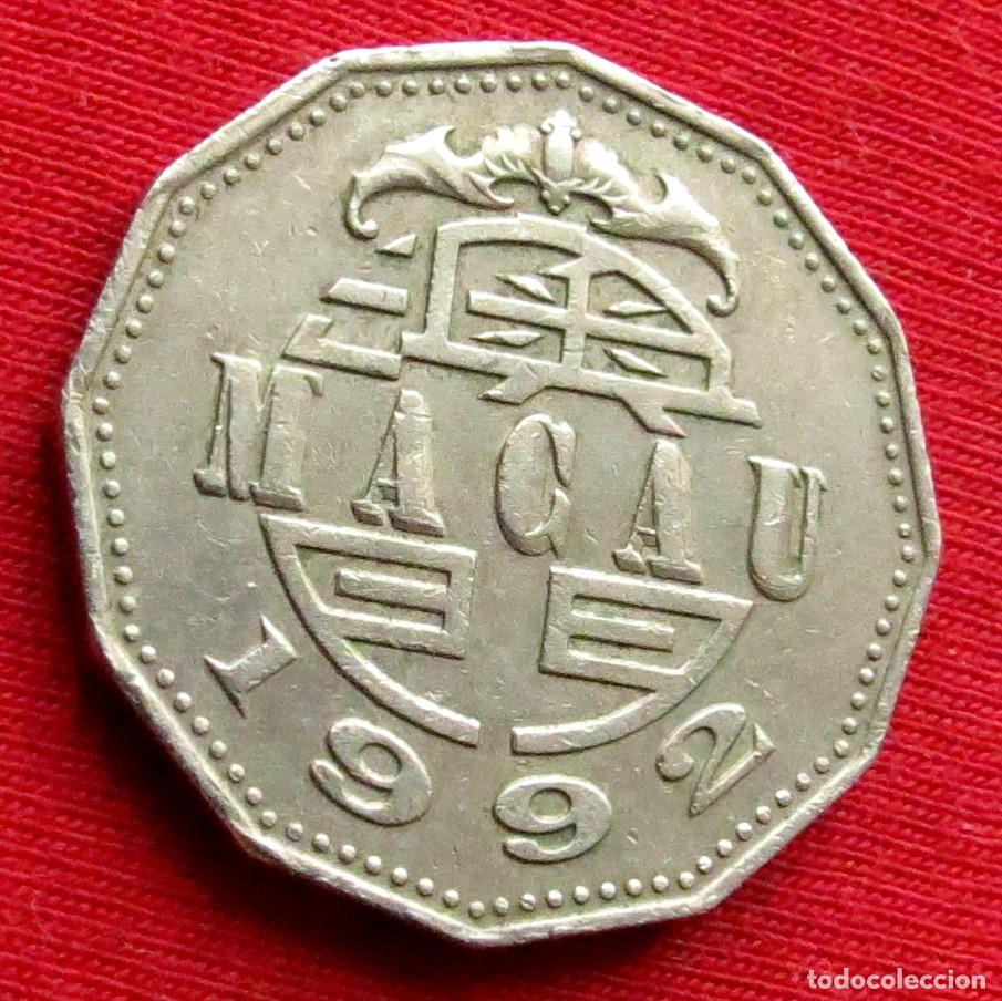 Monedas antiguas de Asia: Macau 5 pataca 1992 macao #3 - Foto 2