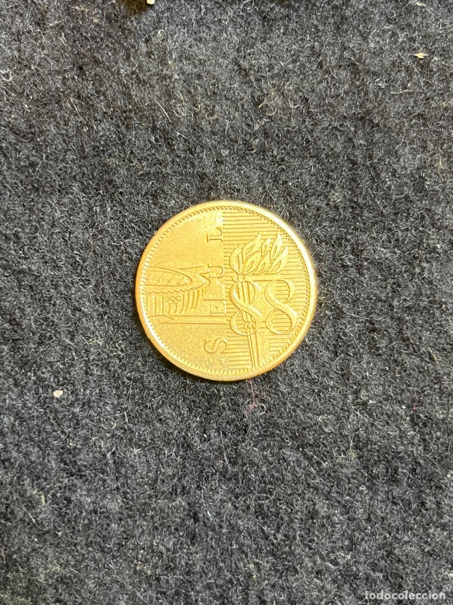 Moedas antigas da &Aacute;sia: Medalla Moneda Conmemorativa Se&uacute;l 1988 XXIV Juegos Ol&iacute;mpicos Souvenir Dorada