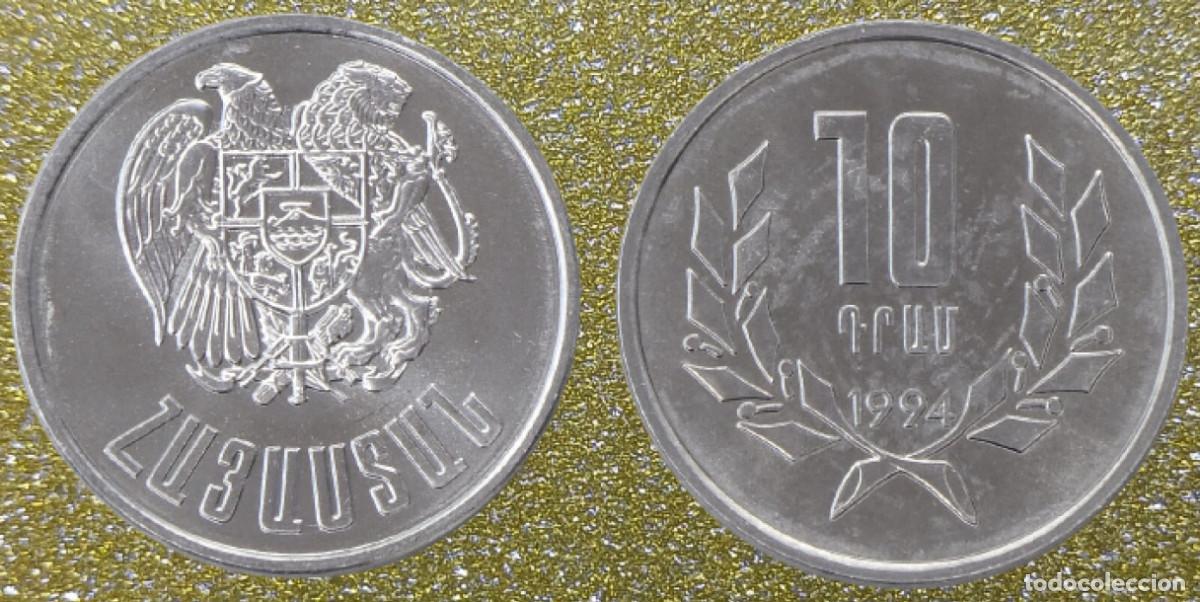 Monedas antiguas de Asia: Armenia 10 Dram Moneda Conmemorativa 1994 Sin Circular