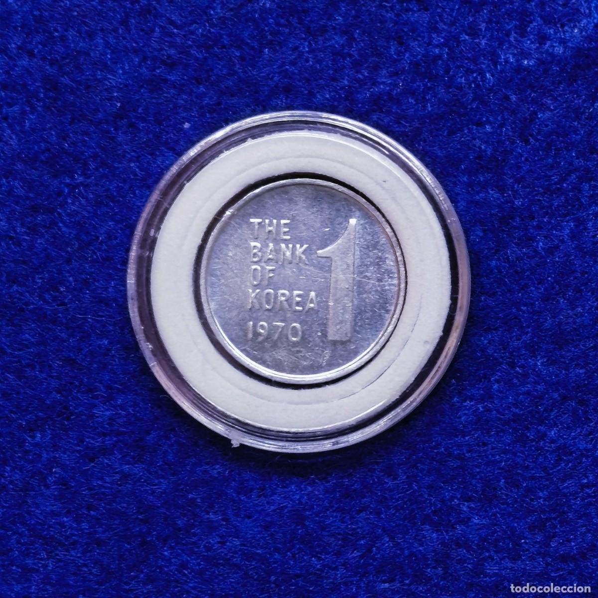 Monedas antiguas de Asia: 1 WON DE COREA A&Ntilde;O 1971 - Foto 2