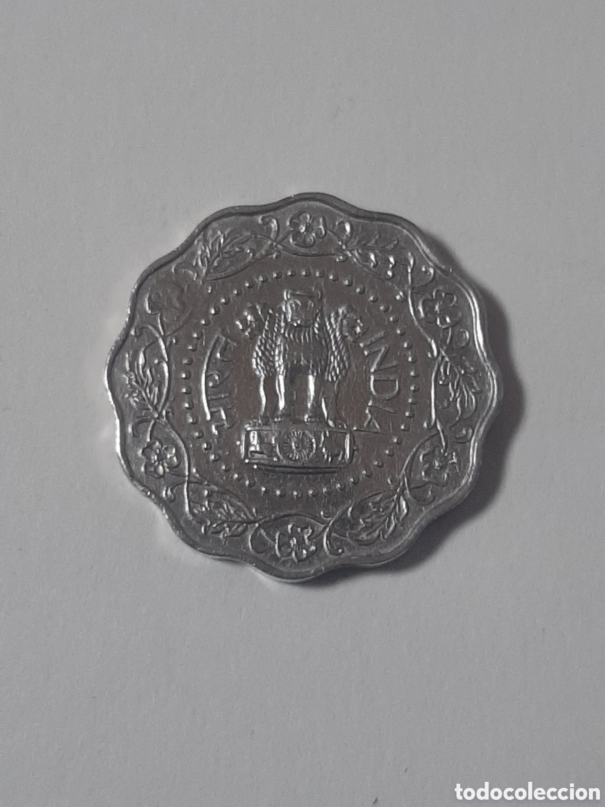 Monedas antiguas de Asia: INDIA REPUBLICA 1O PAISA 1973