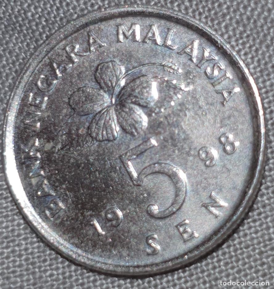 Monedas antiguas de Asia: Mal&aacute;sia 5 Sen 1998 &ndash; Malaysia &ndash; Moeda Asi&aacute;tica