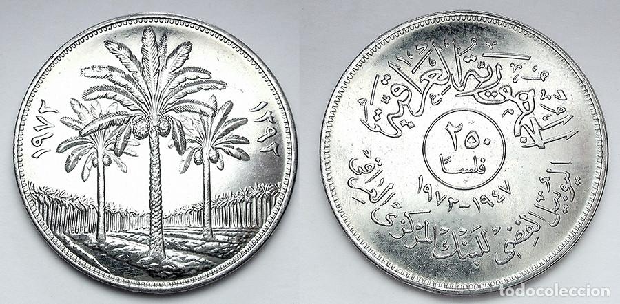 Alte M&uuml;nzen aus Asien: IRAK - 250 FILS - 1972 - NIQUEL - NO CIRCULADA - REF&ordf;.: KM#136