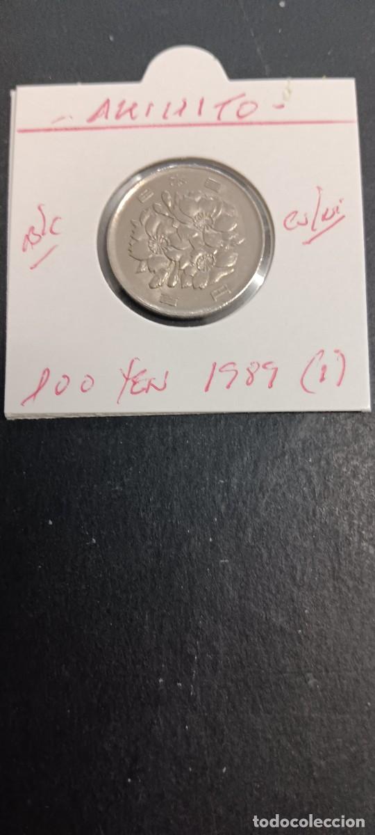 Monedas antiguas de Asia: JAP&Oacute;N 100 YEN 1989 (A&Ntilde;O 1) BC KM=98.1 (CUPRONIQUEL) AKIHITO