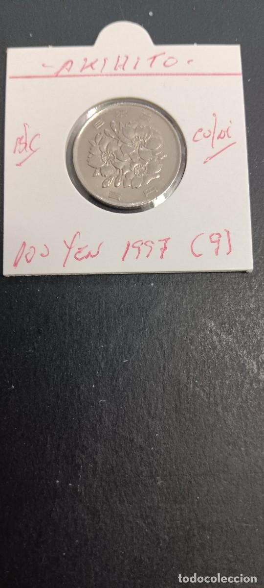 Monedas antiguas de Asia: JAP&Oacute;N 100 YEN 1997 (A&Ntilde;O 9) BC KM=98.2 (CUPRONIQUEL) AKIHITO