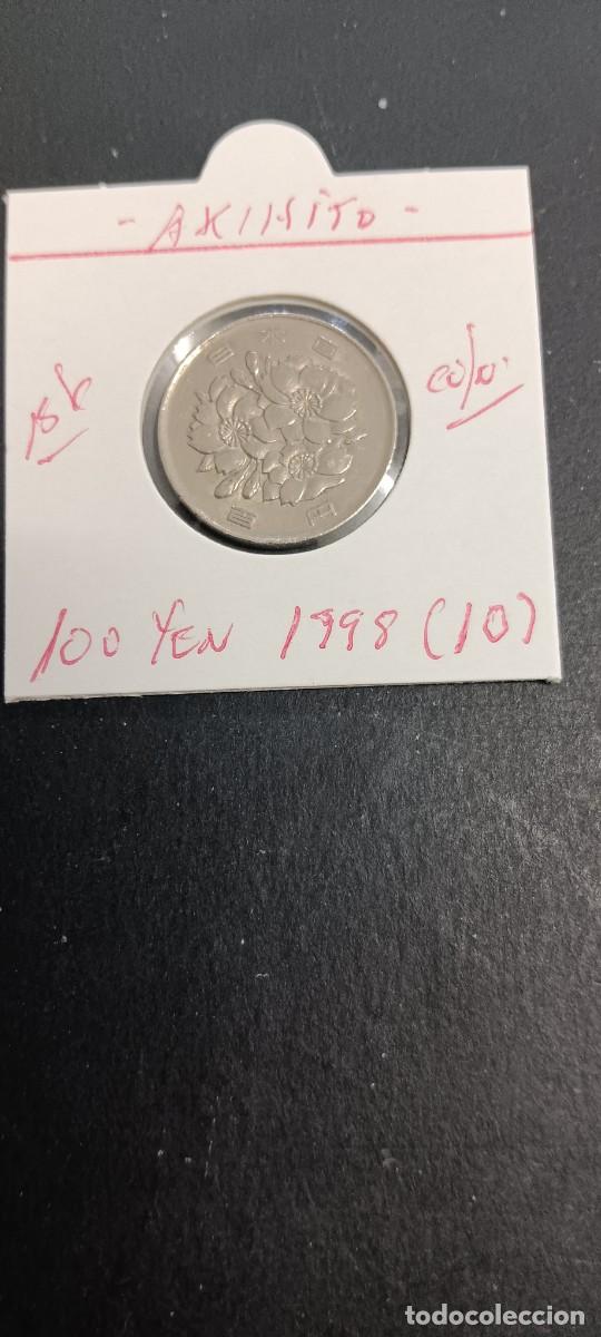 Monedas antiguas de Asia: JAP&Oacute;N 100 YEN 1998 (A&Ntilde;O 10) BC KM=98.2 (CUPRONIQUEL) AKIHITO