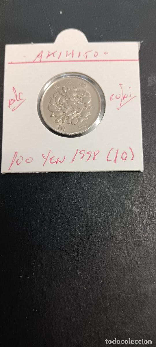 Monedas antiguas de Asia: JAP&Oacute;N 100 YEN 1998 (A&Ntilde;O 10) BC KM=98.2 (CUPRONIQUEL) AKIHITO