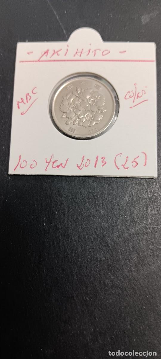 Monedas antiguas de Asia: JAP&Oacute;N 100 YEN 2013 (A&Ntilde;O 25) MBC KM=98.2 (CUPRONIQUEL) AKIHITO