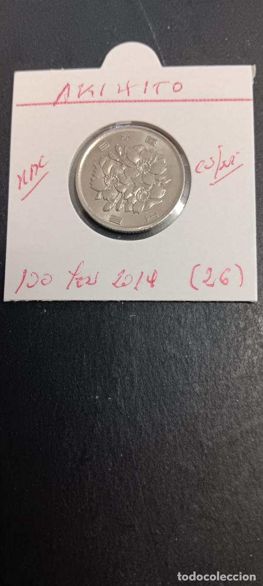 Monedas antiguas de Asia: JAP&Oacute;N 100 YEN 2014 (A&Ntilde;O 26) MBC KM=98.2 (CUPRONIQUEL) AKIHITO