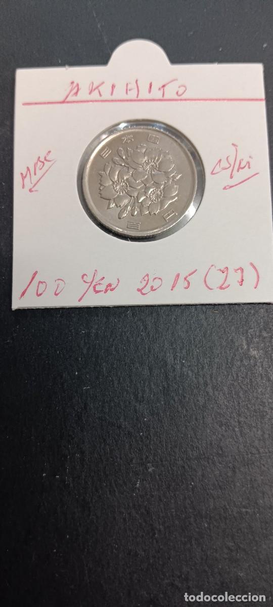 Monedas antiguas de Asia: JAP&Oacute;N 100 YEN 2015 (A&Ntilde;O 27) MBC KM=98.2 (CUPRONIQUEL) AKIHITO
