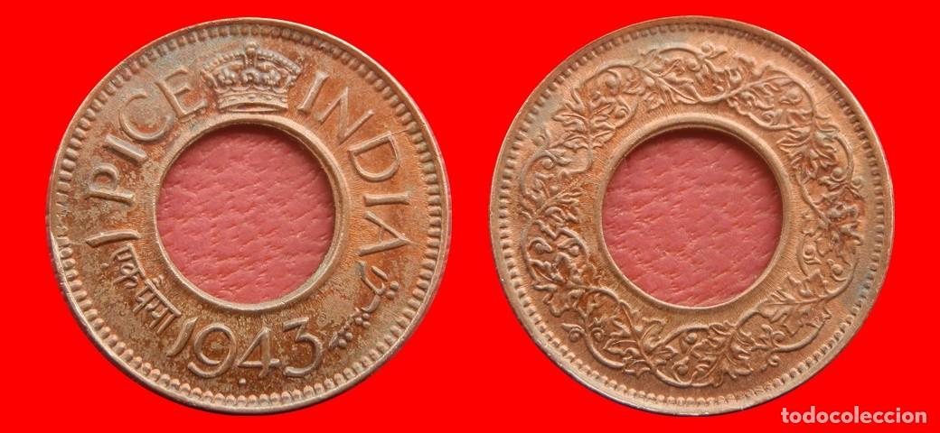 Monedas antiguas de Asia: 1 PICE 1943 INDIA BRITANICA-156527