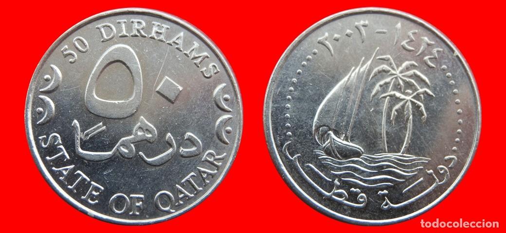 Monedas antiguas de Asia: 50 DIRHAMS 2003 QATAR-156543