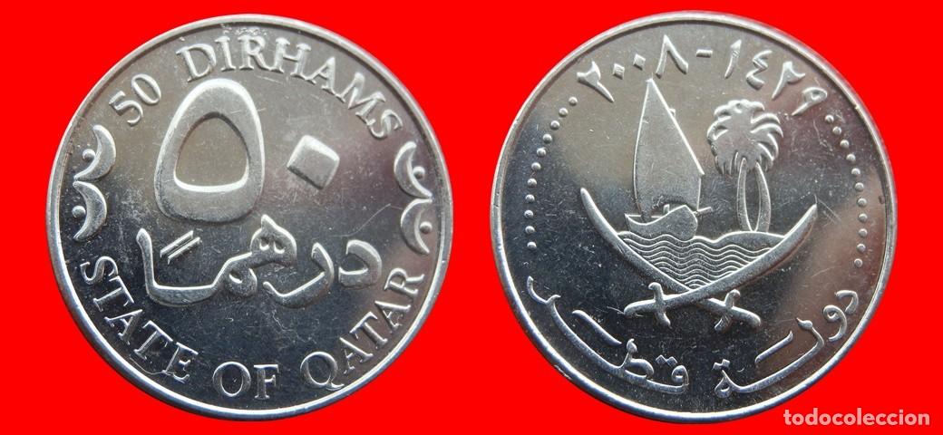 Monedas antiguas de Asia: 50 DIRHAMS 2008 QATAR-156545