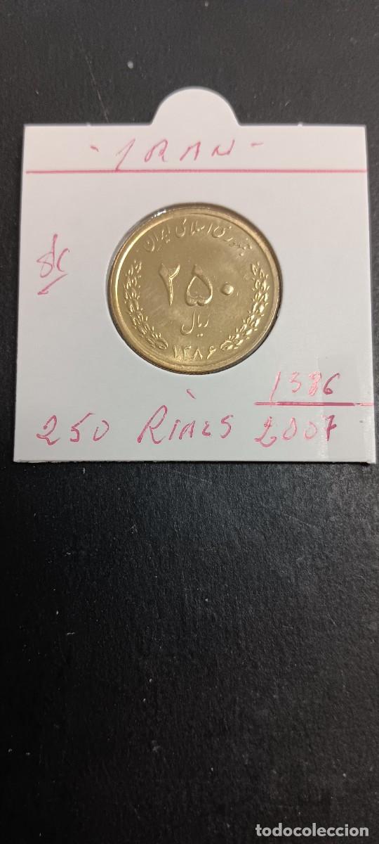 Old Coins of Asia: IRAN 250 RIALS 2007(1386)S/C KM=1282(ALUMINIO-BRONCE)