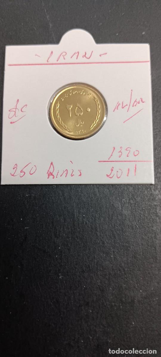 Old Coins of Asia: IRAN 250 RIALS 2011(1390)S/C KM=1270(ALUMINIO-BRONCE)