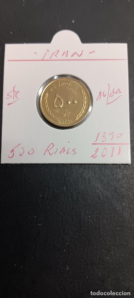 Old Coins of Asia: IRAN 500 RIALS 2011(1390)S/C KM=1285(ALUMINIO-BRONCE)