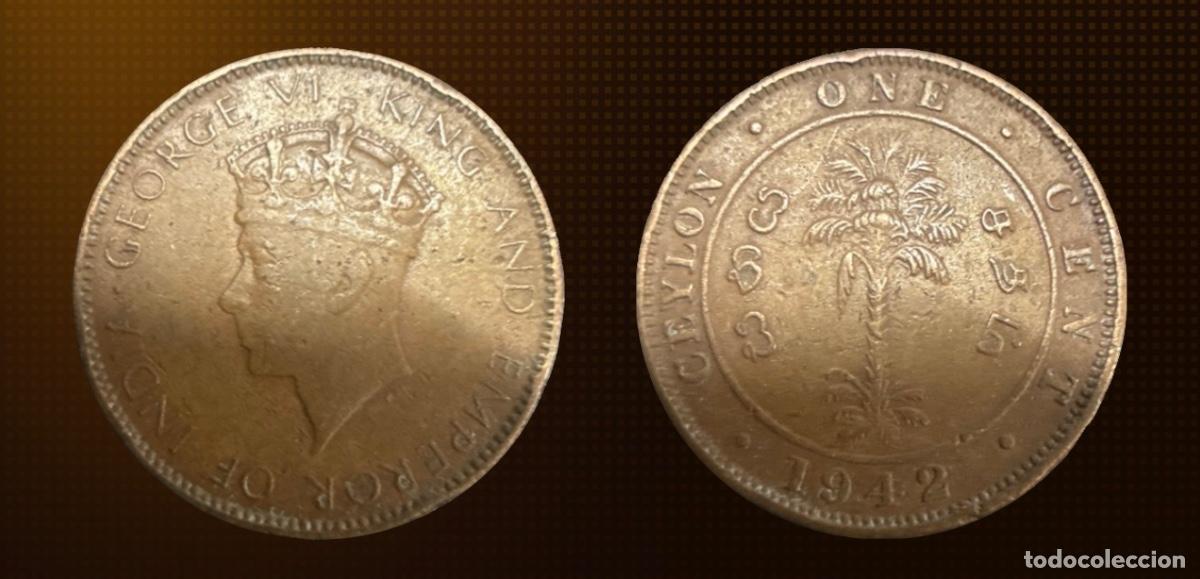 Old Coins of Asia: Ceil&aacute;n 1 centavo &middot; 1942
