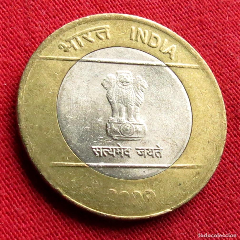 Monedas antiguas de Asia: India 10 rupees 2008 - Foto 2