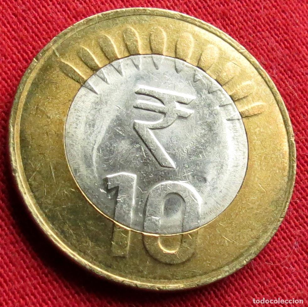 Moedas antigas da &Aacute;sia: India 10 rupees 2012