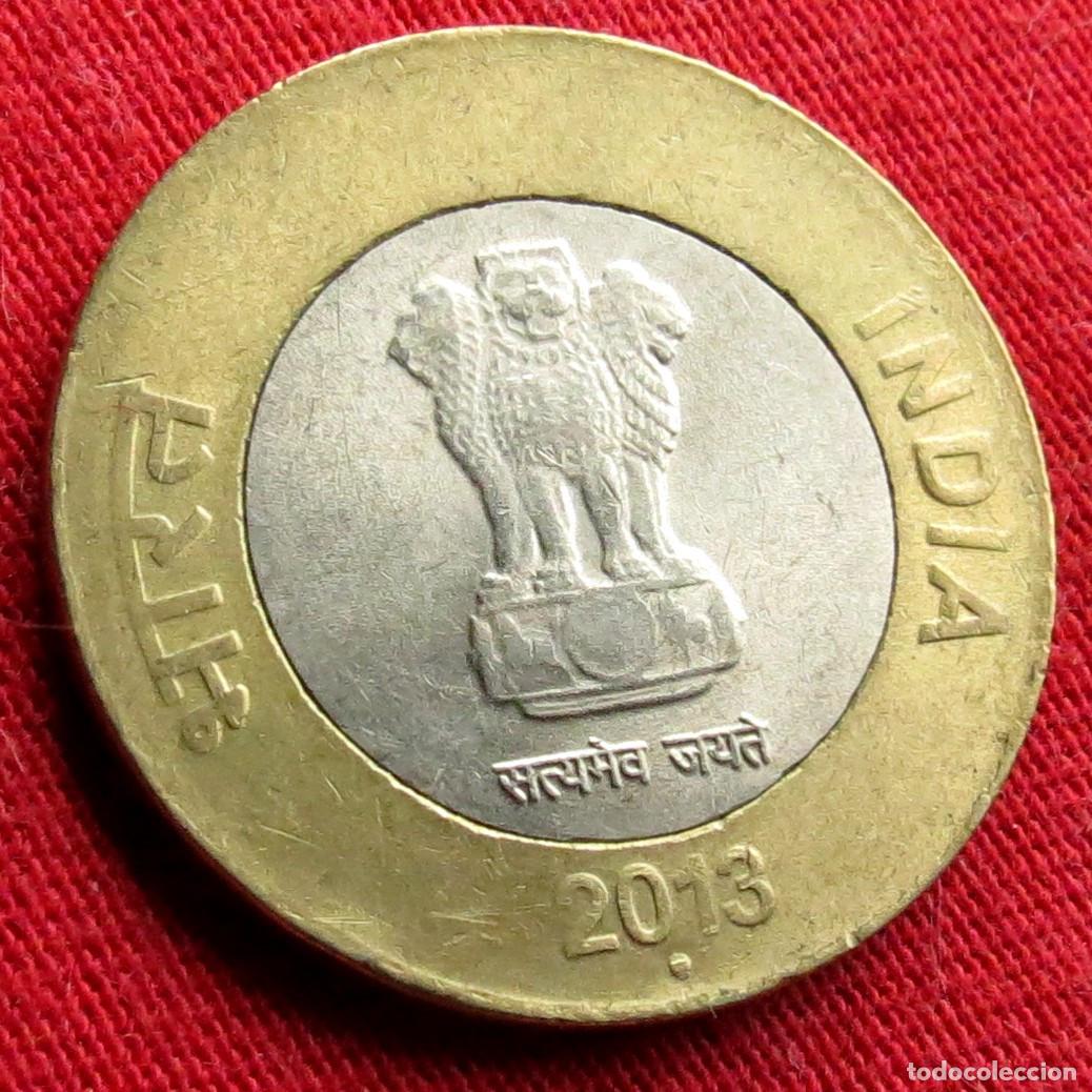 Monedas antiguas de Asia: India 10 rupees 2013 - Foto 2