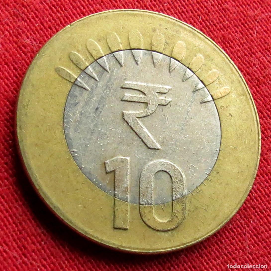 Monedas antiguas de Asia: India 10 rupees 2014 - Foto 1