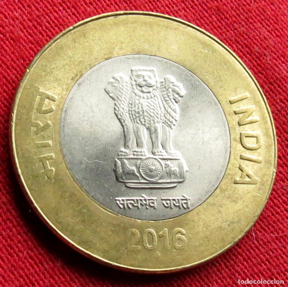 Monedas antiguas de Asia: India 10 rupees 2016 - Foto 2