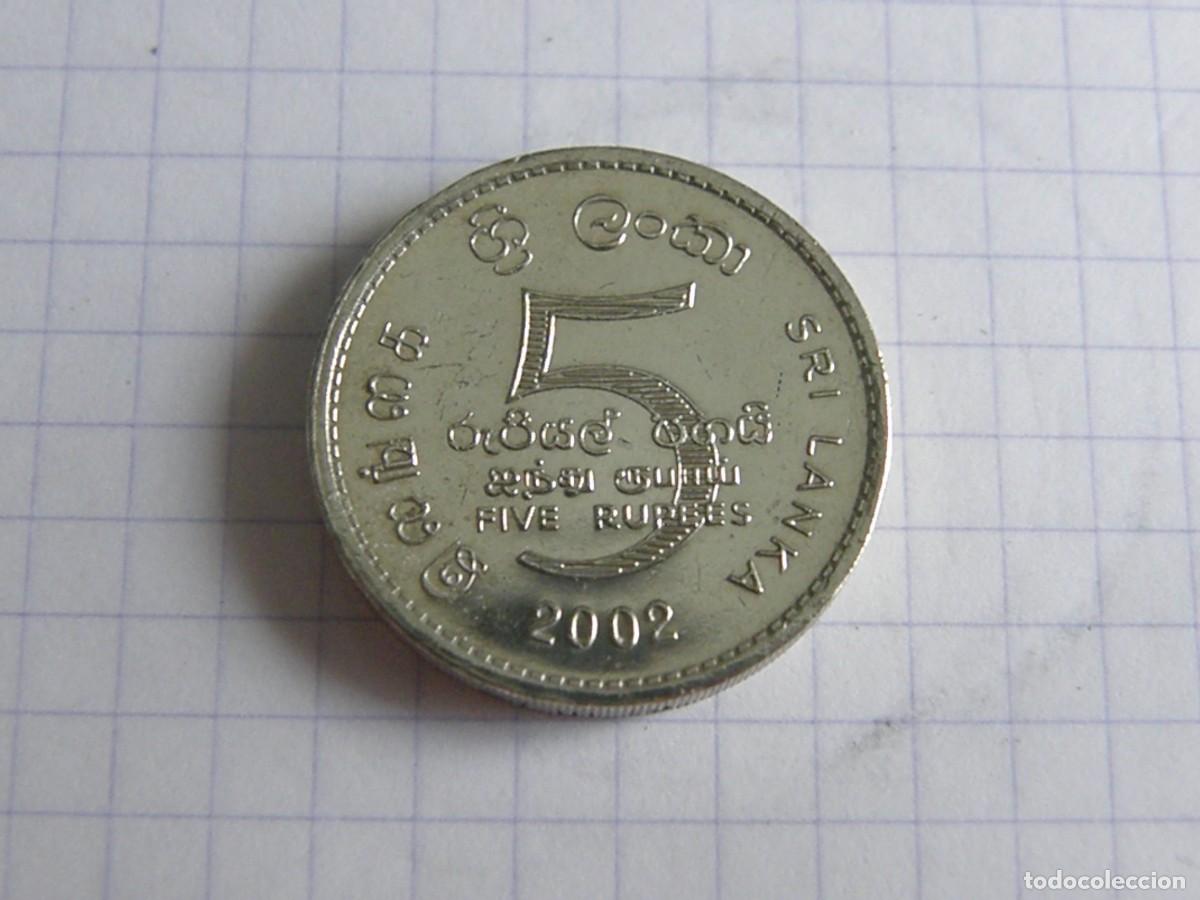 Monnaies anciennes d'Asie: 5 RUPEES SRI LANKA 1984 KM#148 ARMAS NACIONALES LATON NIQUEL