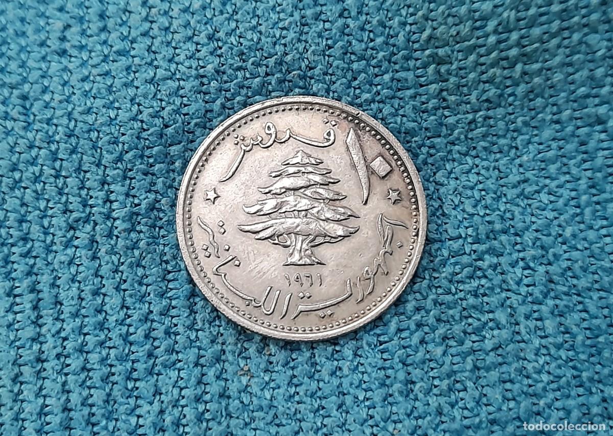 Monedas antiguas de Asia: Libano, 10 Piastres 1961 - Foto 2