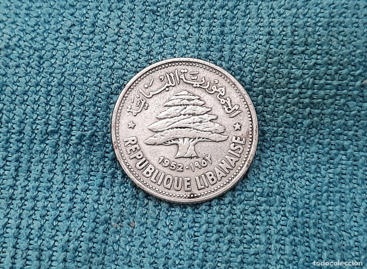 Monedas antiguas de Asia: Libano, 50 Piastres 1952 - Foto 2