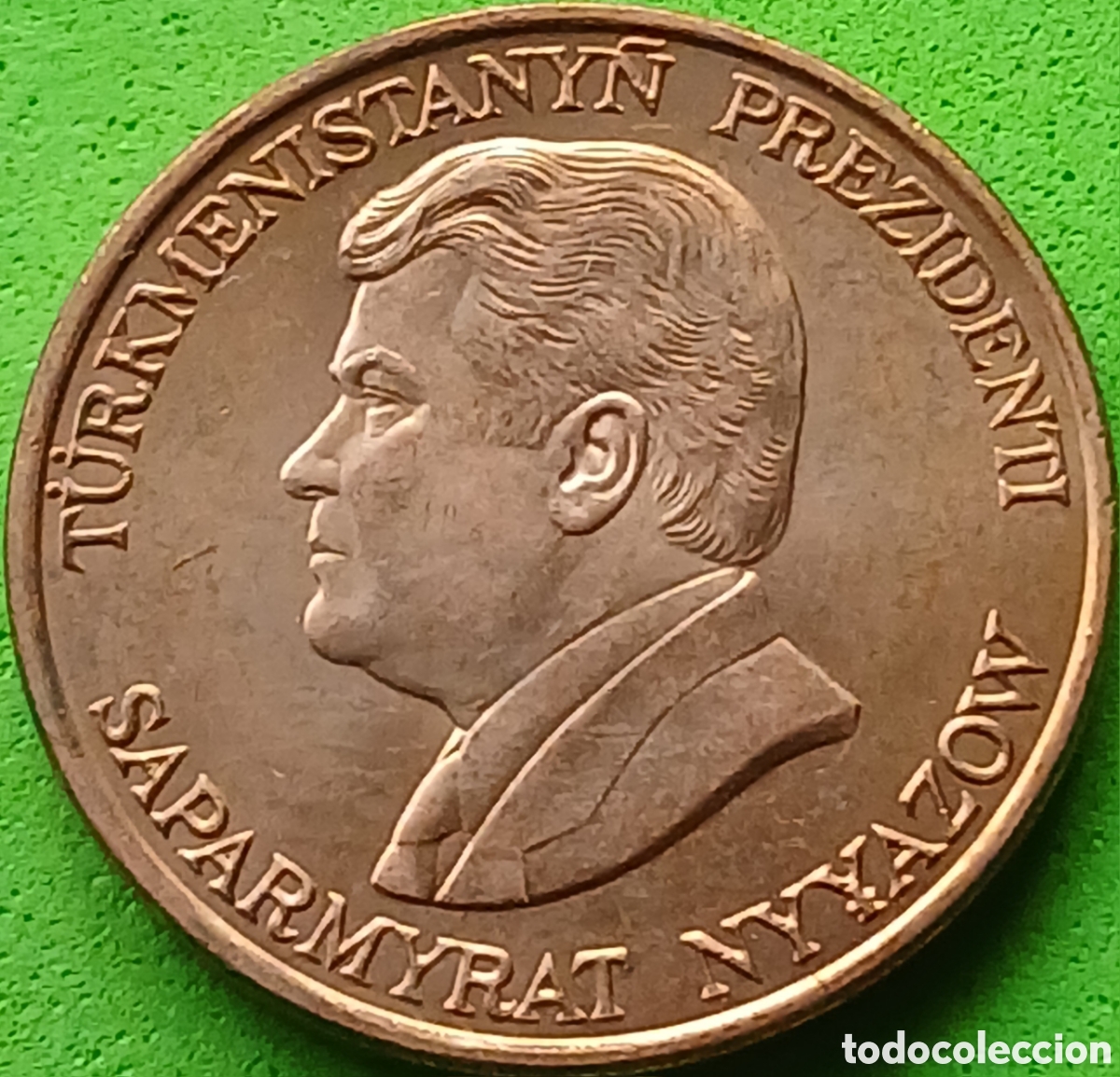 Alte M&uuml;nzen aus Asien: Turkmenist&aacute;n 10 tenge 1993 km#3