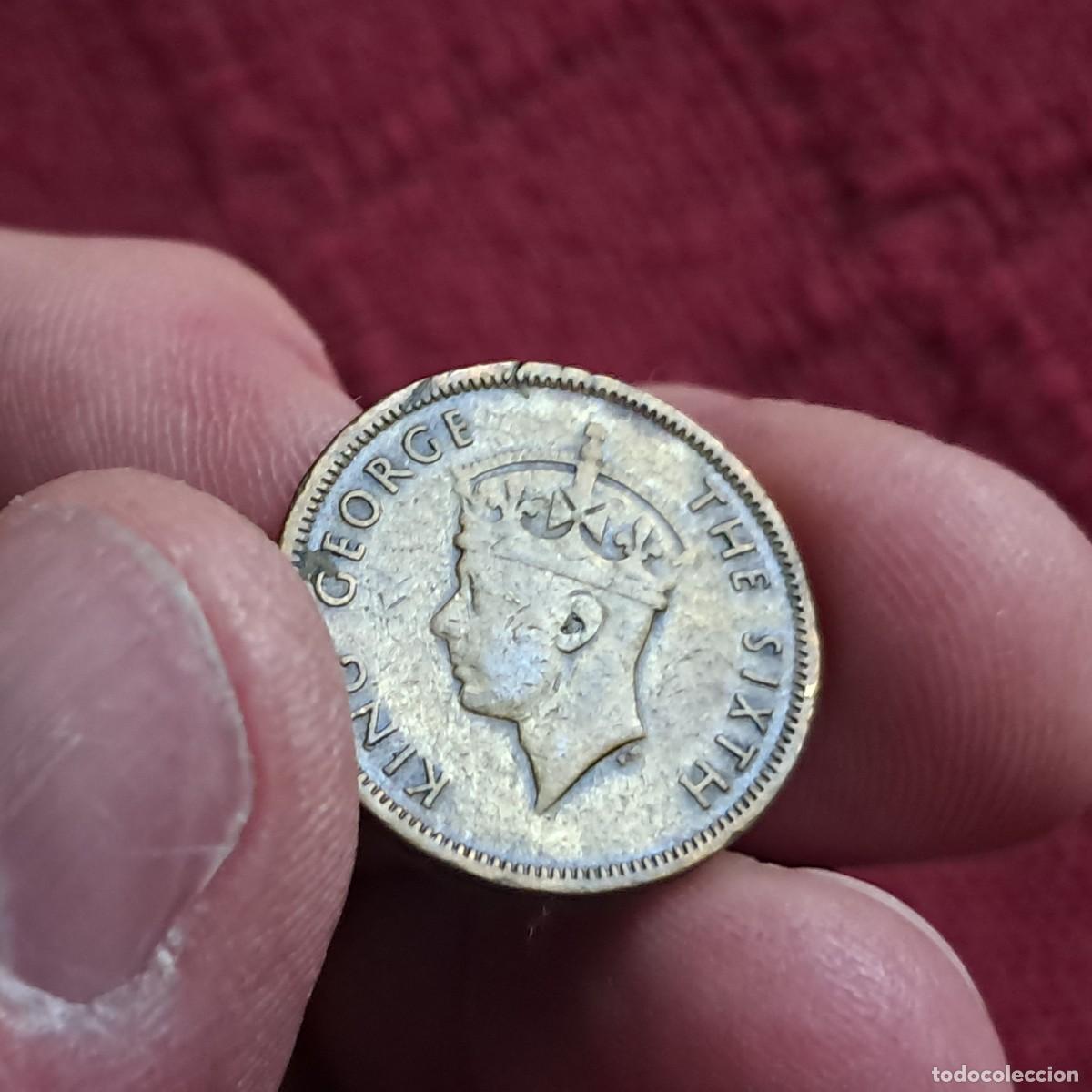 Alte M&uuml;nzen aus Asien: MONEDA DE HONG KONG 10 CENTS 1950, F - George VI KM# 25, Sch&ouml;n# 17, N# 1575.