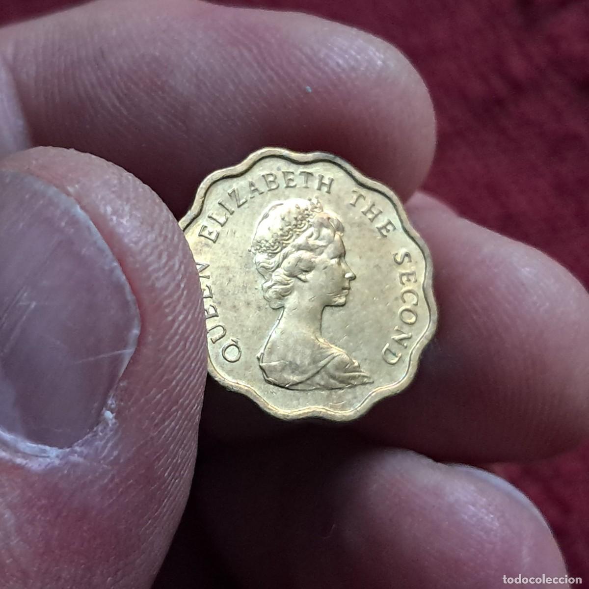 Moedas antigas da &Aacute;sia: MONEDA DE HONG KONG 20 CENTS 1980, VF - Elizabeth II (2&ordm; retrato) KM# 36.
