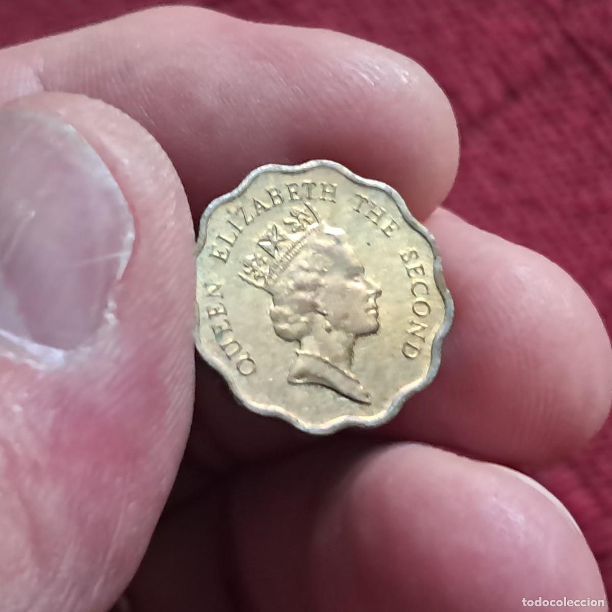 Old Coins of Asia: MONEDA DE HONG KONG 20 CENTS 1989, F - Elizabeth II (3r retrato) KM# 59.