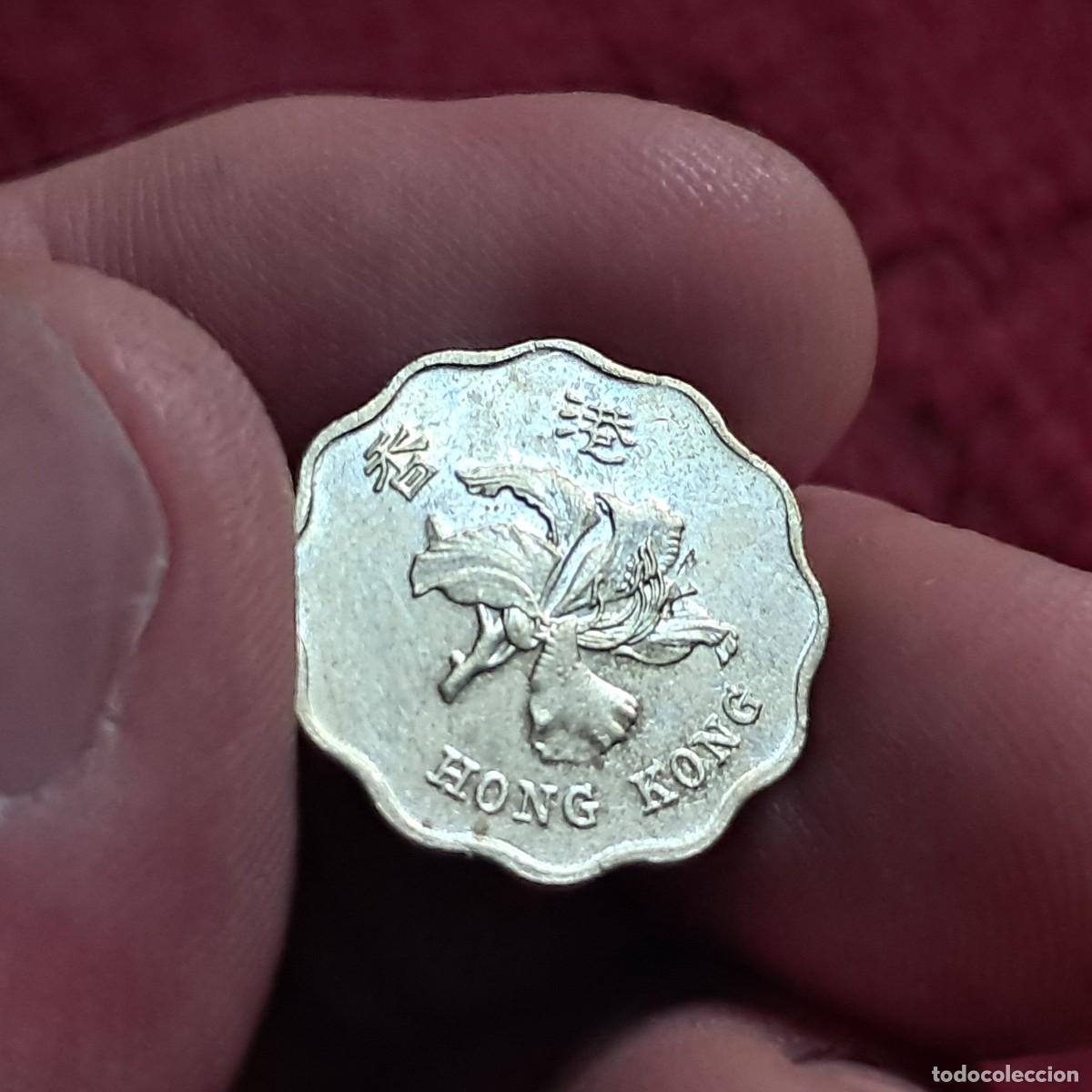 Moedas antigas da &Aacute;sia: MONEDA DE HONG KONG 20 CENTS 1997, F KM# 67, Sch&ouml;n# 51, N# 1584.