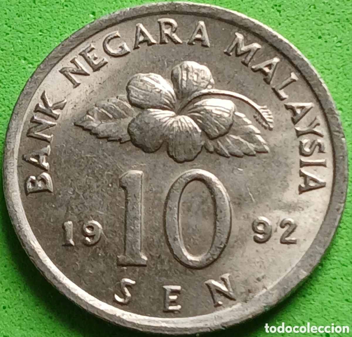 Alte M&uuml;nzen aus Asien: Malasia 10 sen 1992 km#51