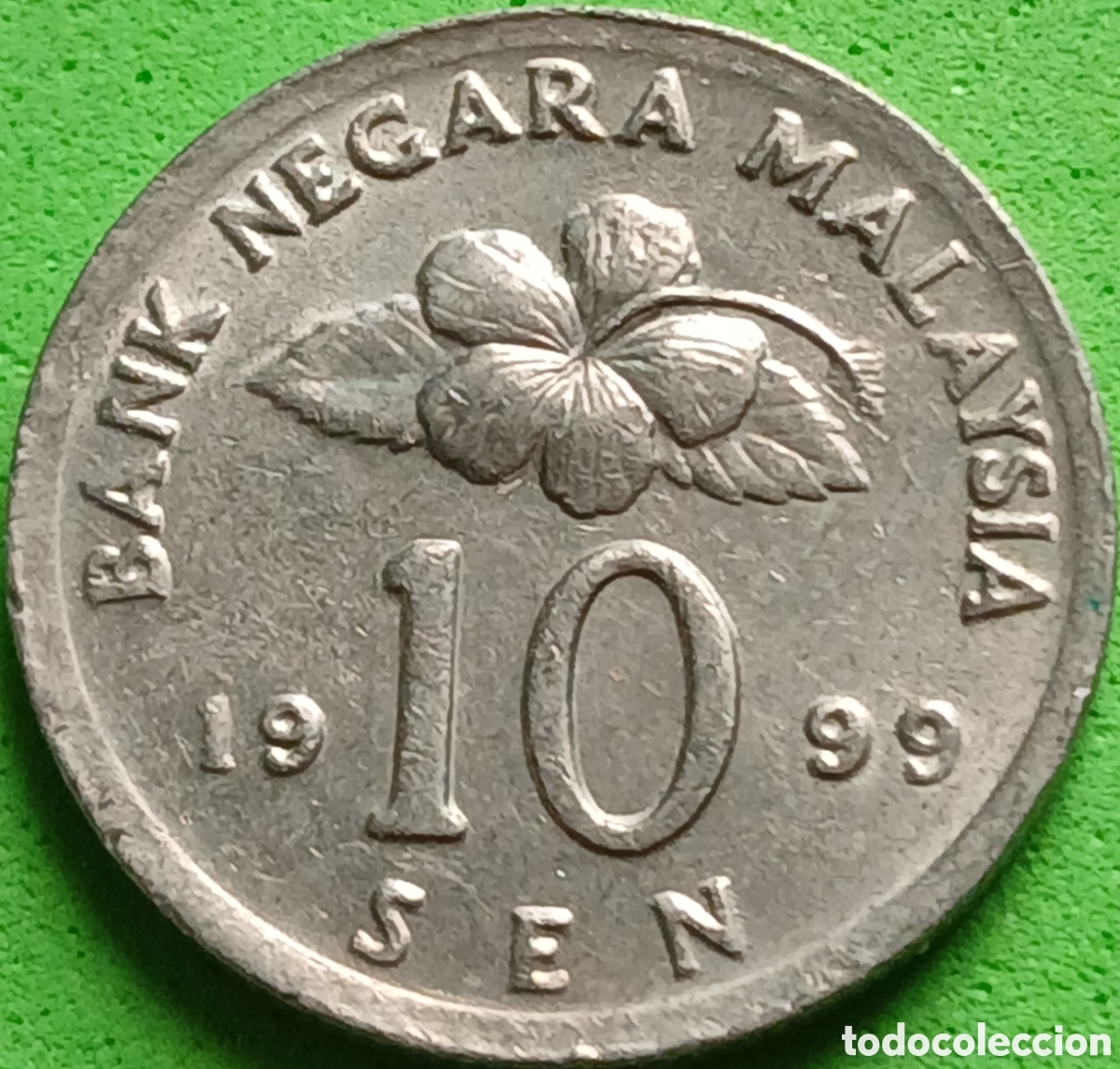 Alte M&uuml;nzen aus Asien: Malasia 10 sen 1999 km#51